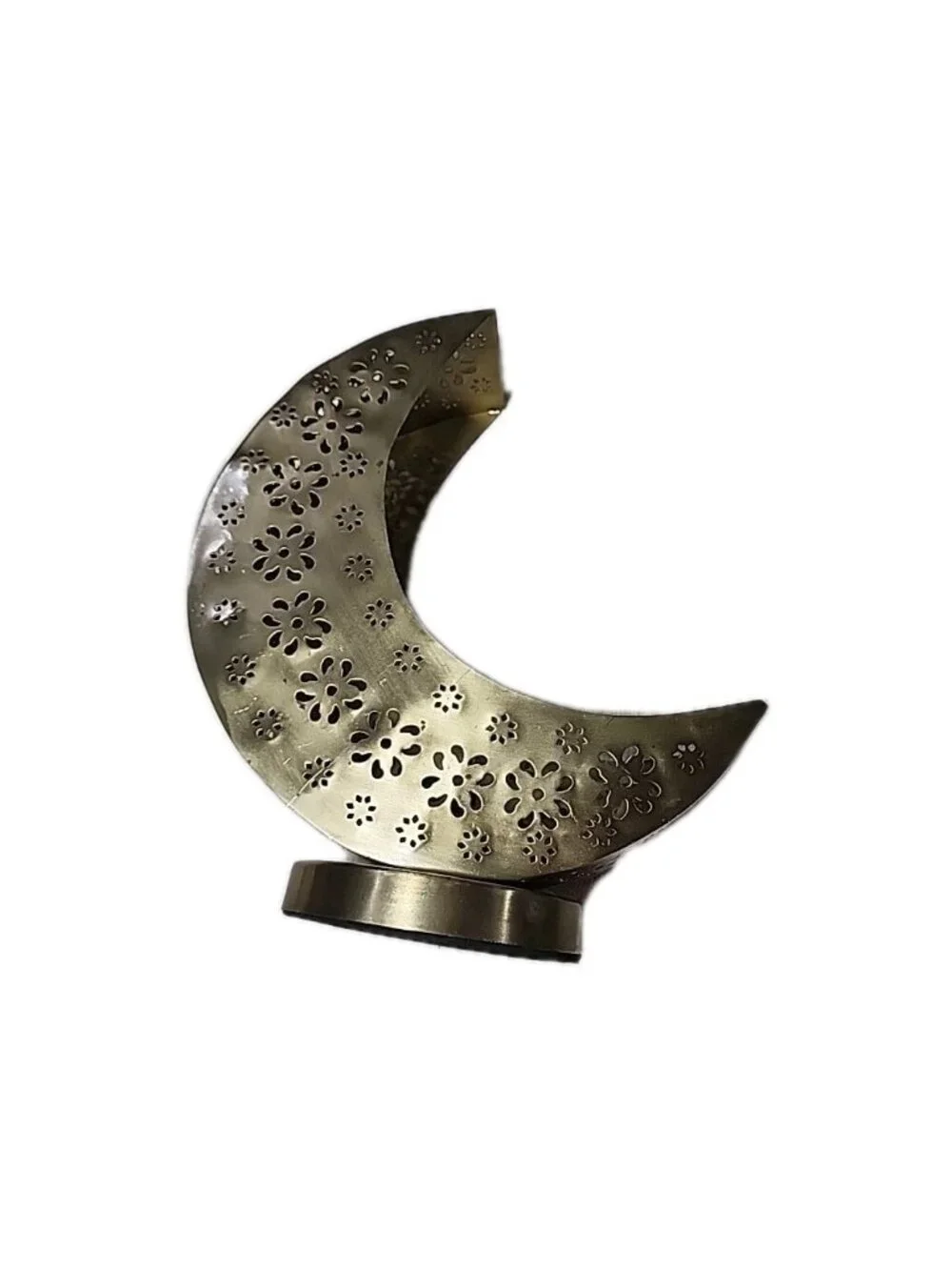 Gold brass Moon Crescent Planter Metal Celestial Home 10